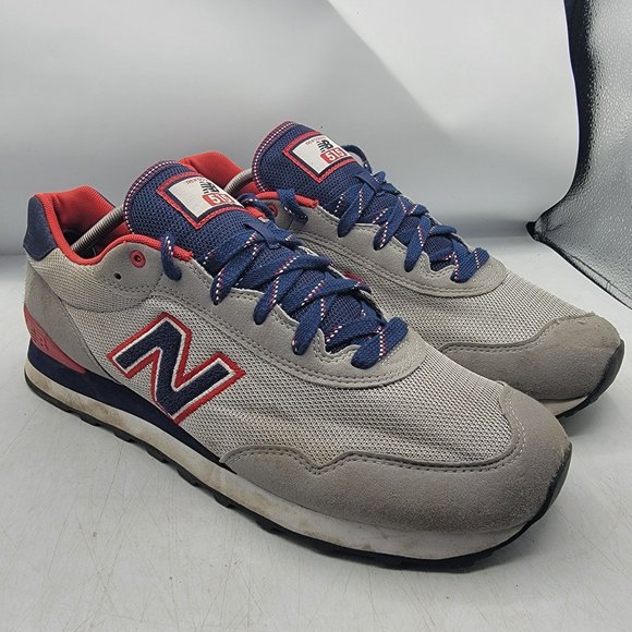 New Balance Mens 12 Gray Red Blue Sneaker Shoes Casual Walking Outdoors ML515TA3 main image 11